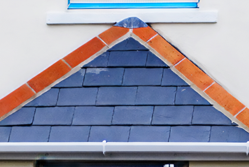 Image Of Slate Roof Completed By Newbury Roofing.