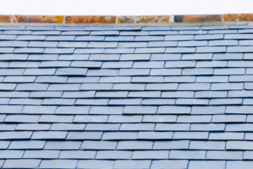 Image Of Slate Roof Completed By Newbury Roofing.